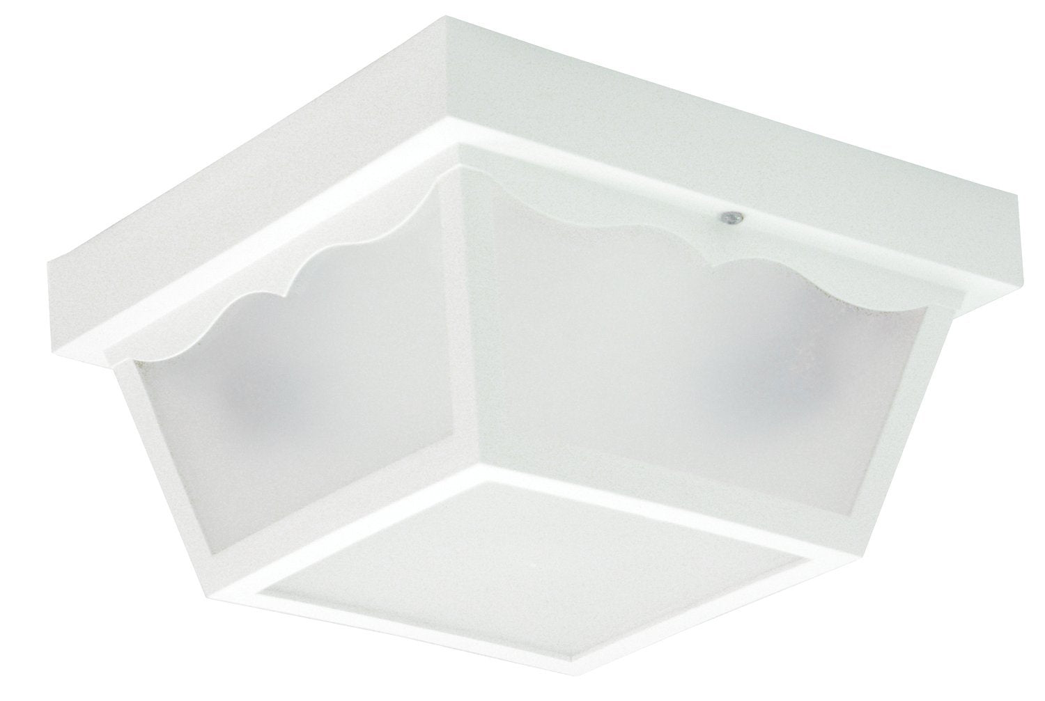 Thomas Lighting SL7598 Outdoor Essentials Outdoor Ceiling Light, Matte White, 10W X 10D X 5H