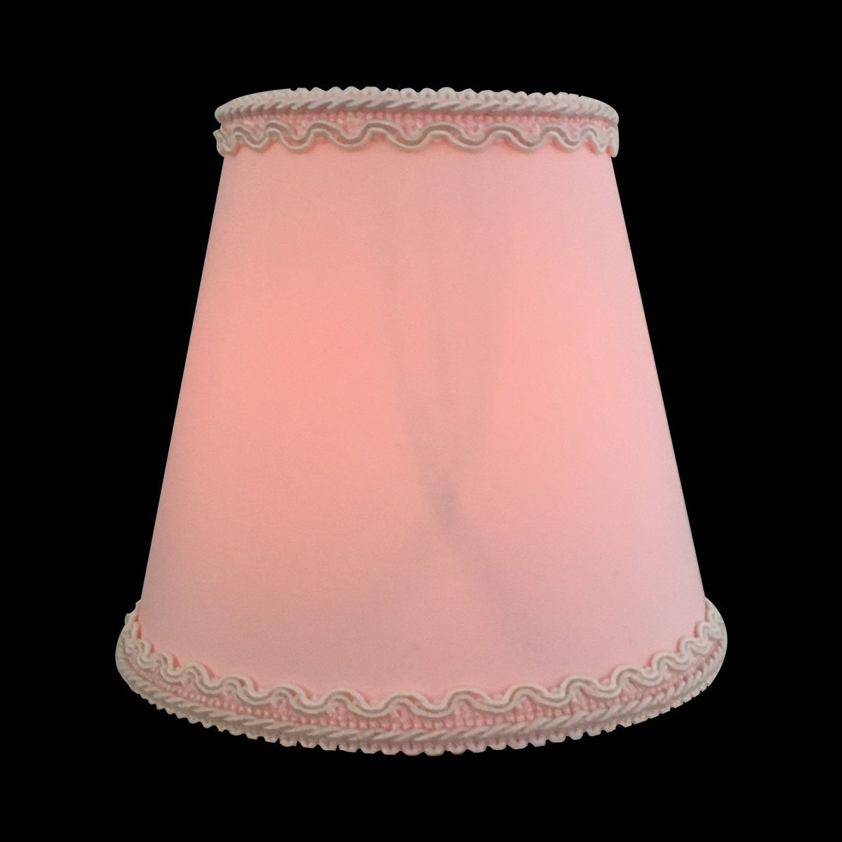 Royal Designs, Inc. Empire Chandelier Lamp Shade With Decorative Trim Flame Clip Fitter, Cso-1042-5Pnk, 3 X 5 X 4.5, Pink, 1 Pack