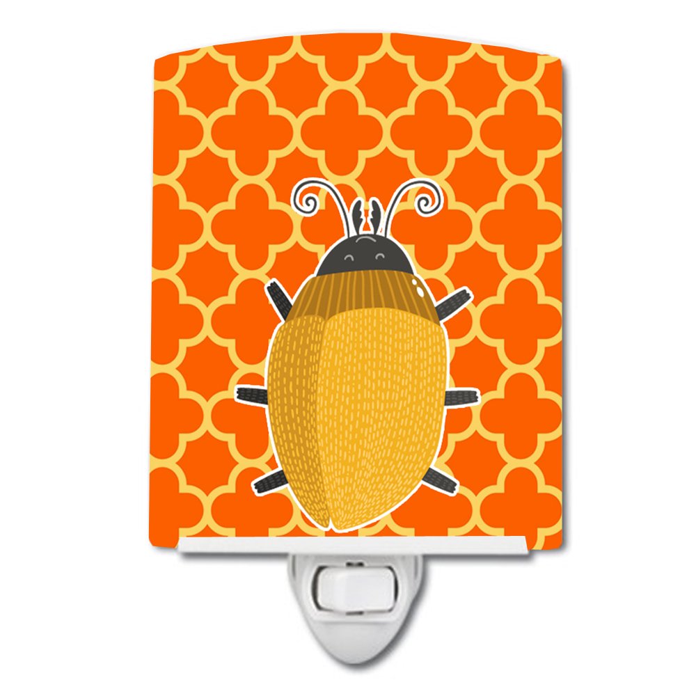 Carolines Treasures BB6772CNL Beetle Ceramic Night Light Compact, UL-Certified, Ideal for Bedroom, Bathroom, Nursery, Hallway, 