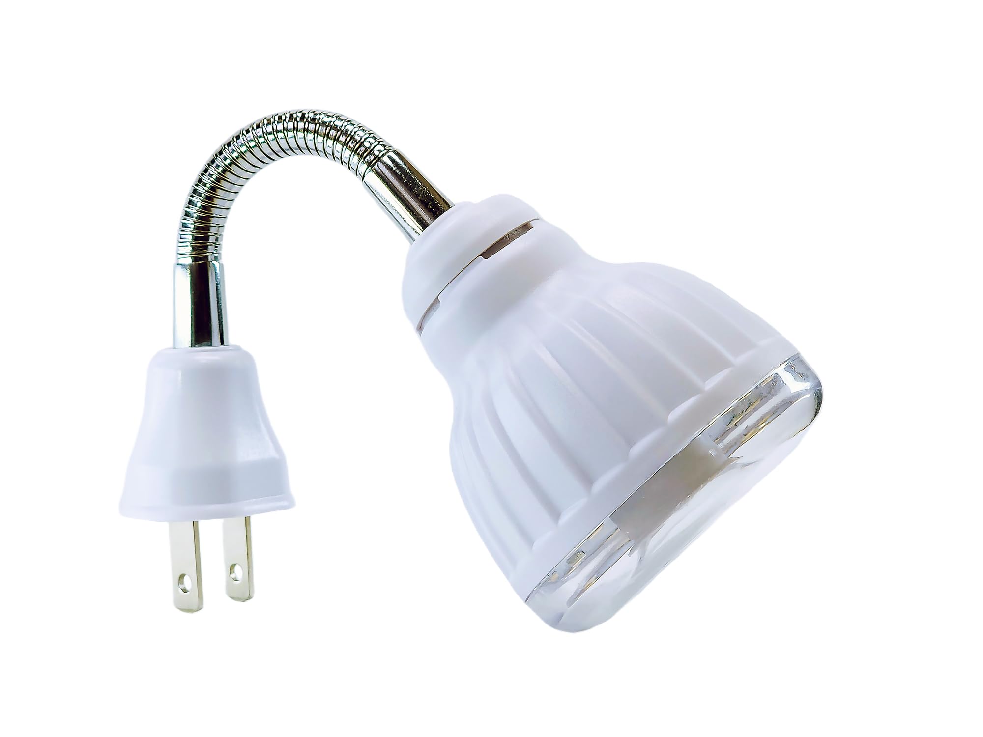 MaxFagell LED Motion-Activated Night Light, 3W Cool White, Dusk to Dawn, 360° Rotatable, Indoor Use, Model XS-007C, White