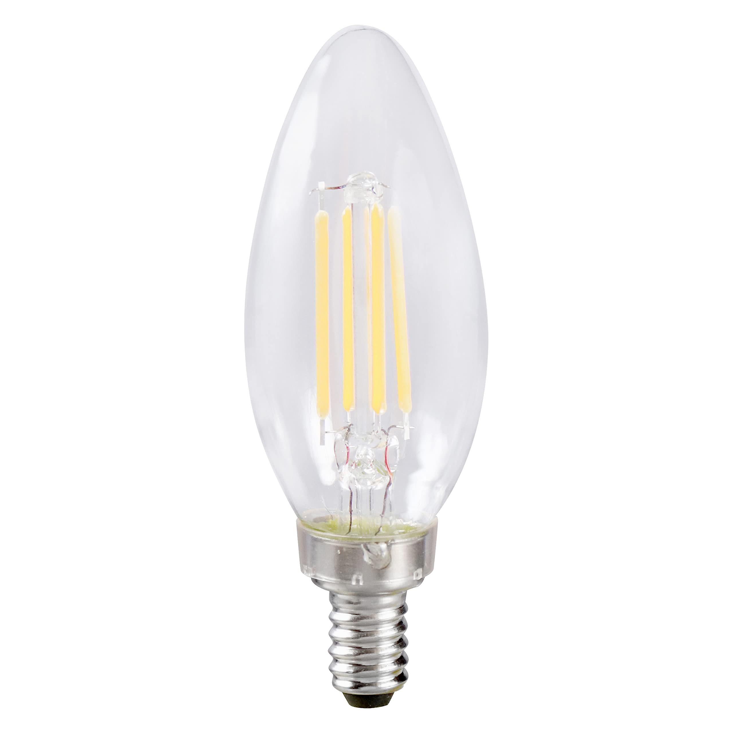 Sylvania Led Truwave Natural Series D  Cor B10 Light Bulb, 60W Equivalent Efficient 5.5W, Candelabra Base, Dimmable, Clear 2700K