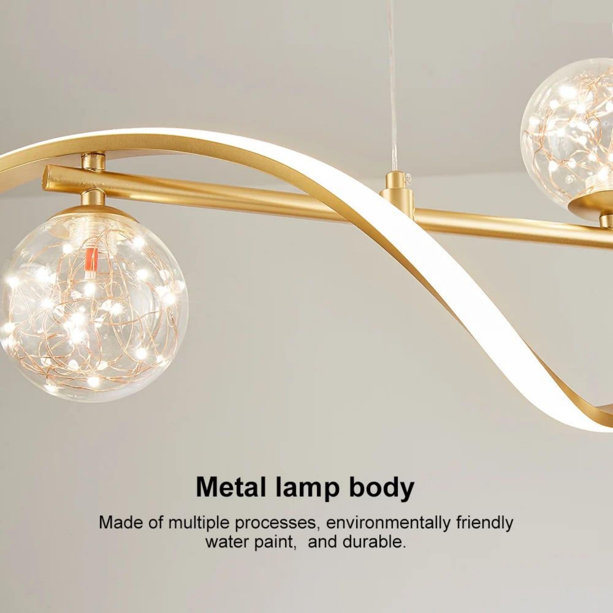 Buluxe Led Linear Kitchen Island Light Fixtures, Modern Dimmable Dining Room Light Fixture 4-Light