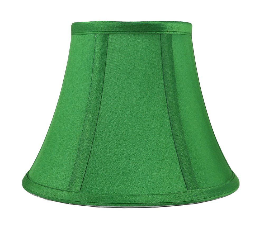 Urbanest Softback Bell Lampshade, Faux Silk, 5X9X7, Kelly Green, Spider-Fitter