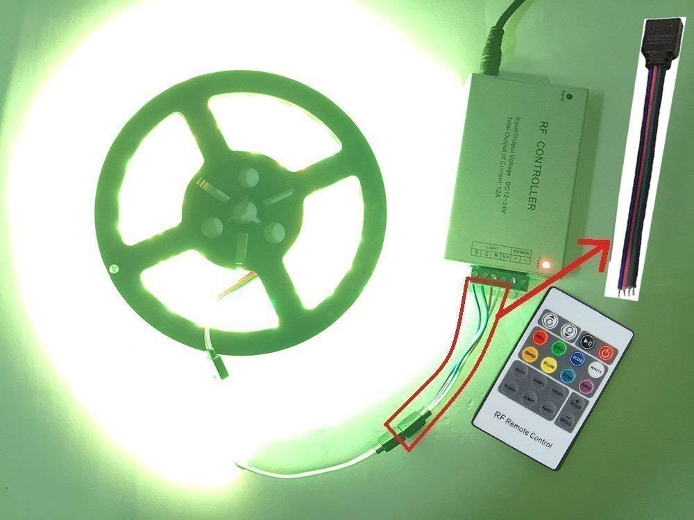 Tronicspros Led Connector 4 Pin Led Tape Connector Rgb Led Ribbon Connector Led Controller Connector Cable Led Rope Jumper 4Pin Female Wire For Rgb 5050 3528 2835 Led Light, 15Cm/ 6In (10Pcs)