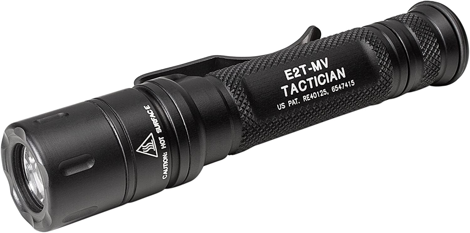 SureFire E2T-MV LED Flashlight, High Output, Aluminum, Black