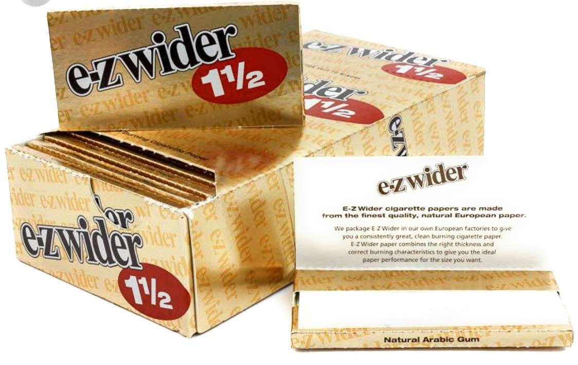 E-Z Wider 1 1/2 Gold Paper Rolling Papers - E-Z Wider Lights For Smooth Smoking Experience