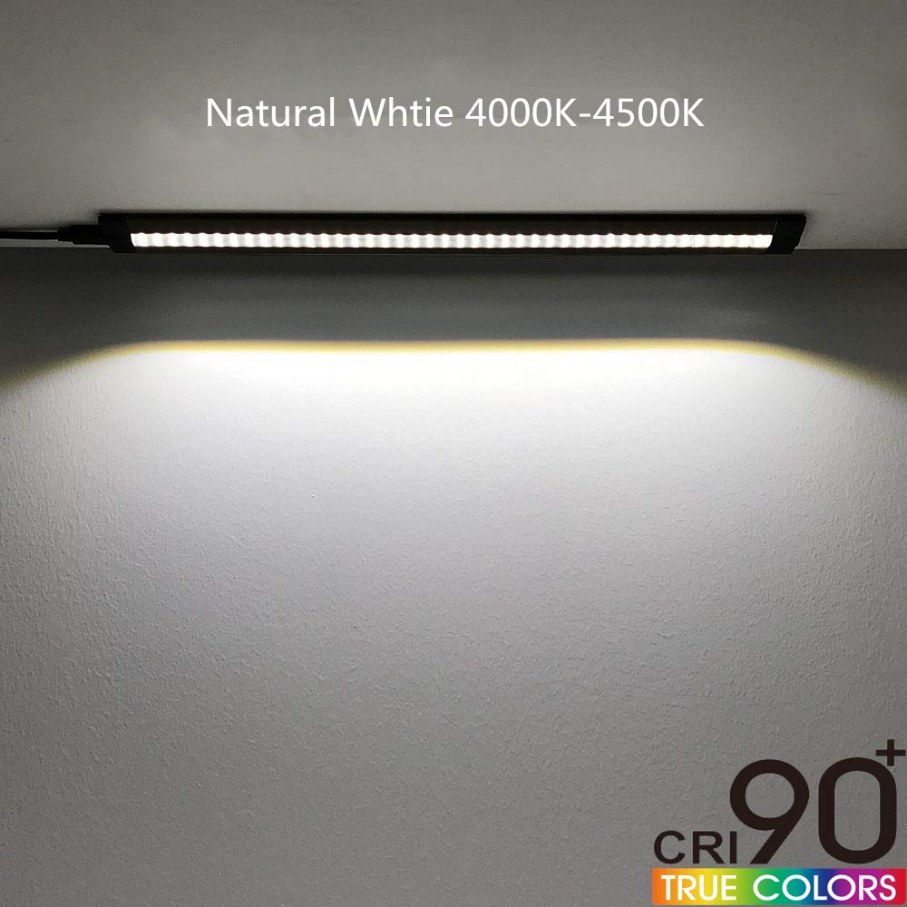 inShareplus Ultra Thin Dimmable LED Under Cabinet Light 32cm, Natural White, Aluminum, Model UCB-NW30CM1P, 450LM, CRI90