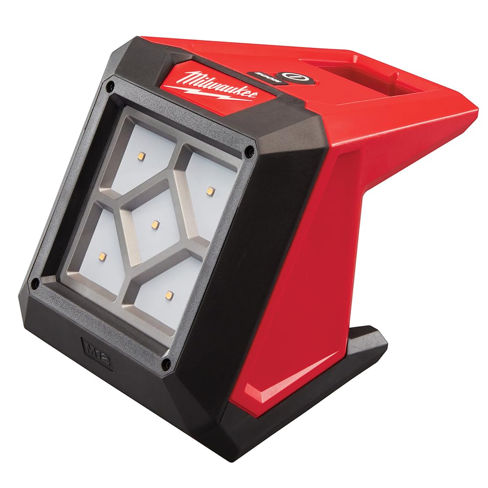 Milwaukee M12 Rover 1000 Lumen Compact Flood Light, Model 2364-20, Red, Aluminium
