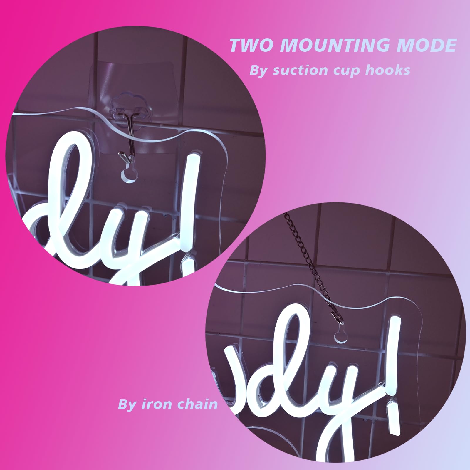 Ineonlife Cowboy Hat Neon Sign Howdy Neon Lights Pink Led Neon Signs Preppy Girls For Wall Decor Light Up Sign For Bar malt-inspired Bedroom Living Room Beauty Girls Club Decoration Gifts