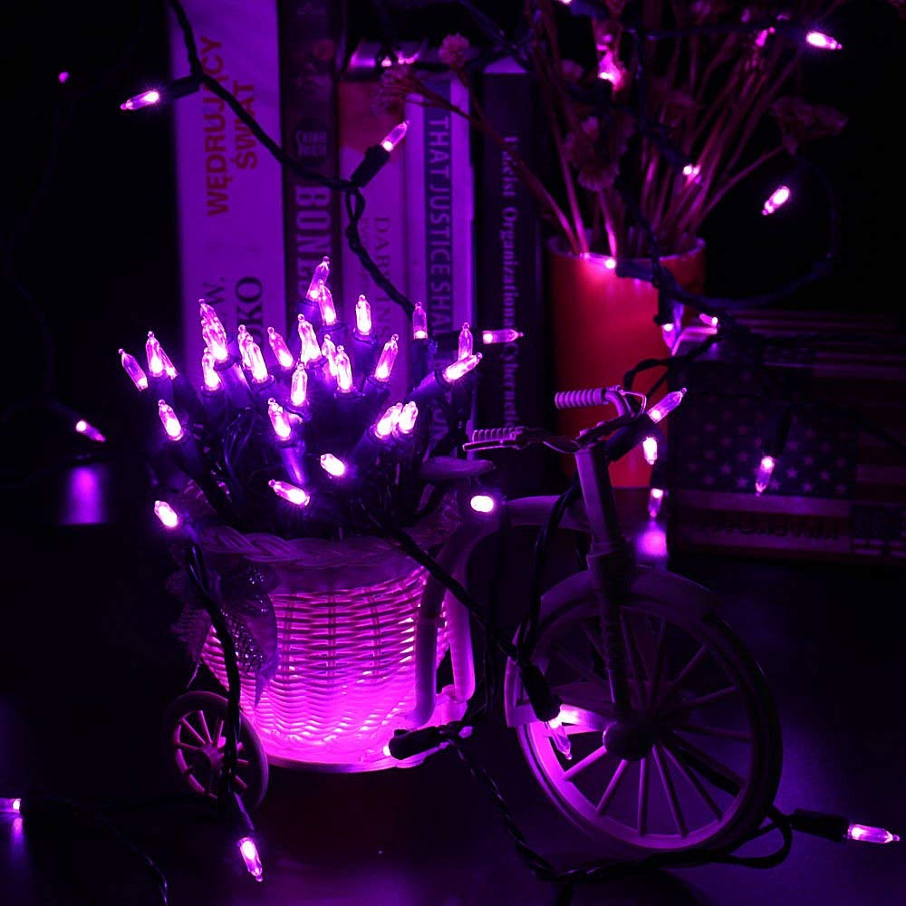Brizled 33Ft 100 Led Purple Halloween String Lights, Ul Certified, Connectable, Outdoor/Indoor, Perfect For Parties And Holidays
