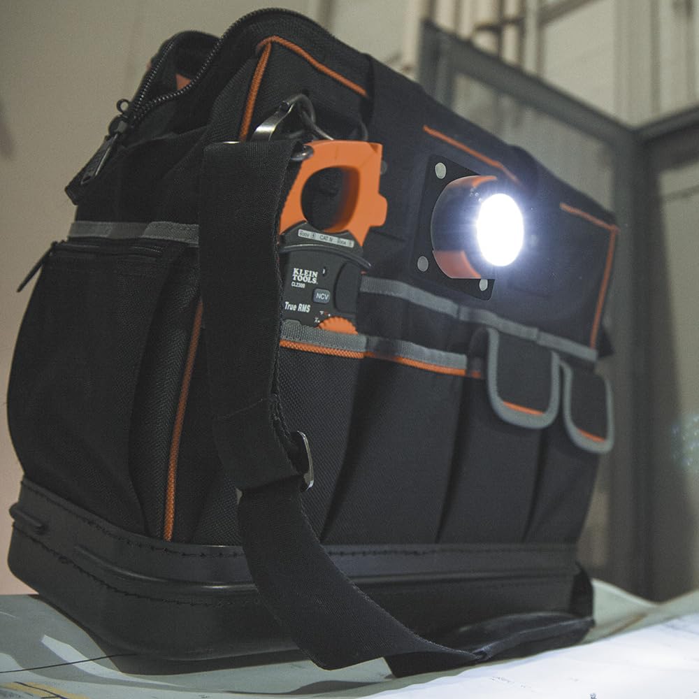 Klein Tools 55437 Work Light & Tool Bag Light, Plastic, Black, Pack of 1