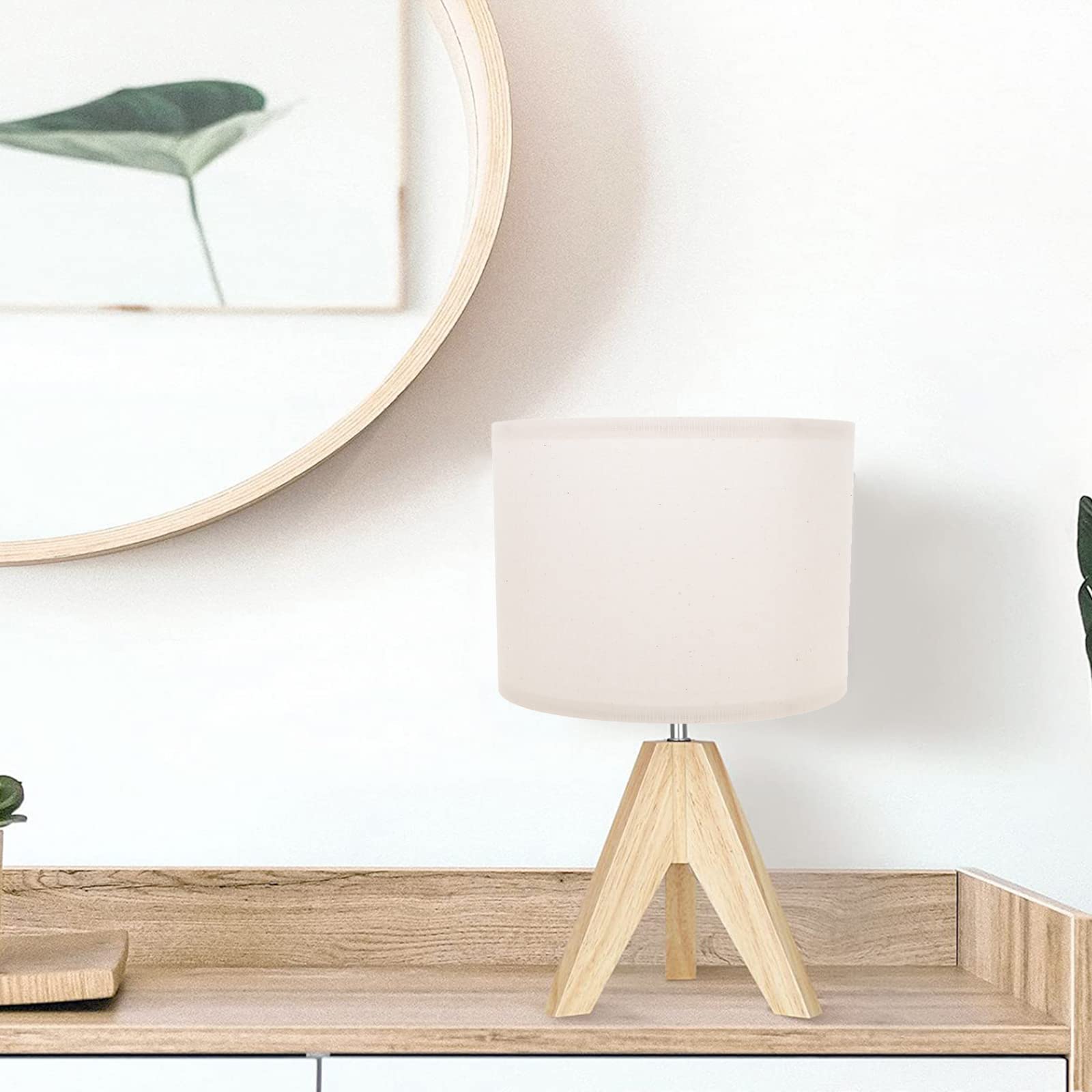 Cloth Lamp Shade Round Lamp Small Drum Lamp Shades Fabric Lampshades Barrel Lamp Shades For Table Lamps Floor Lamps (Beige)