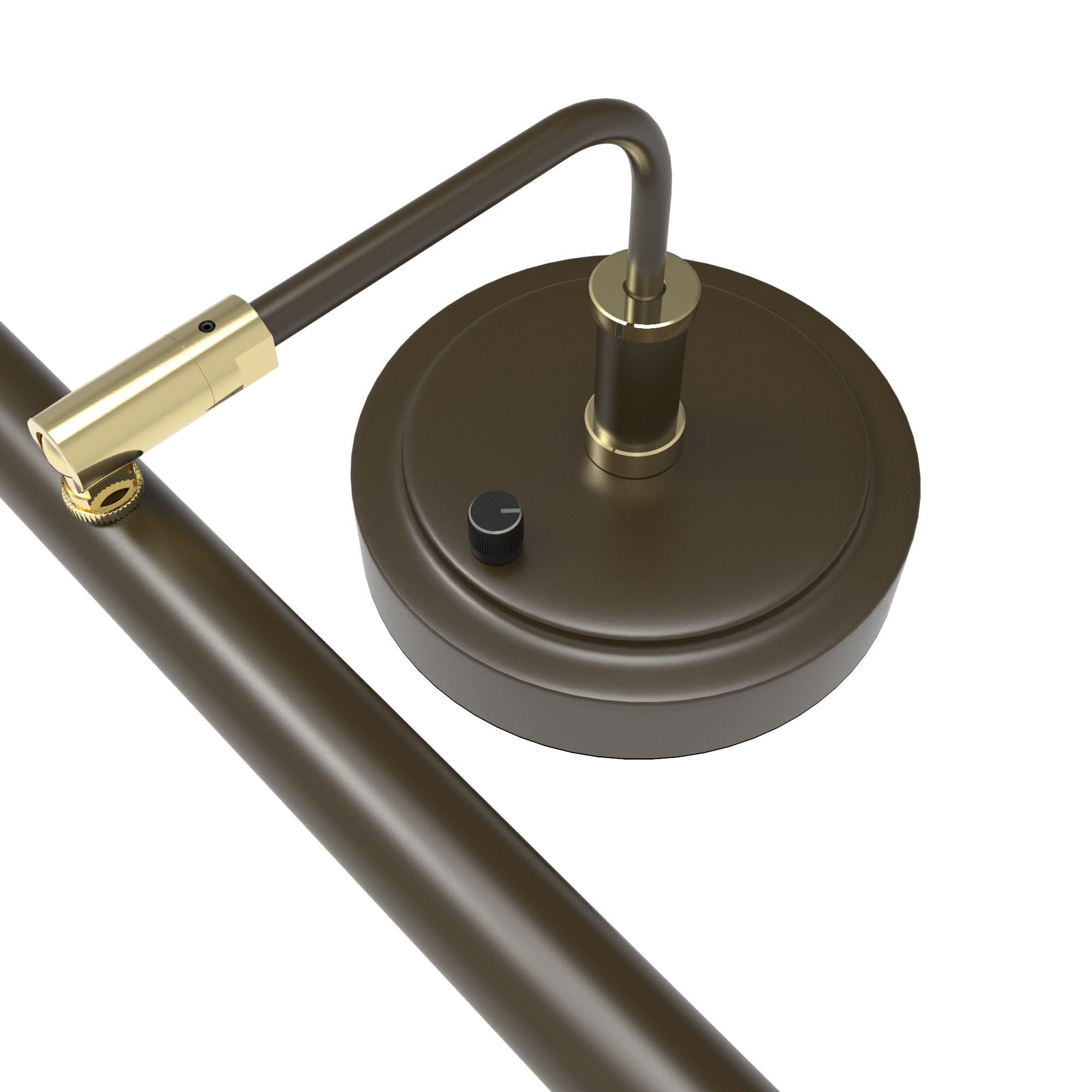 Cocoweb 19" Mahogany Bronze LED Directional Piano Desk Lamp - Model PLED101V, Aluminum Material