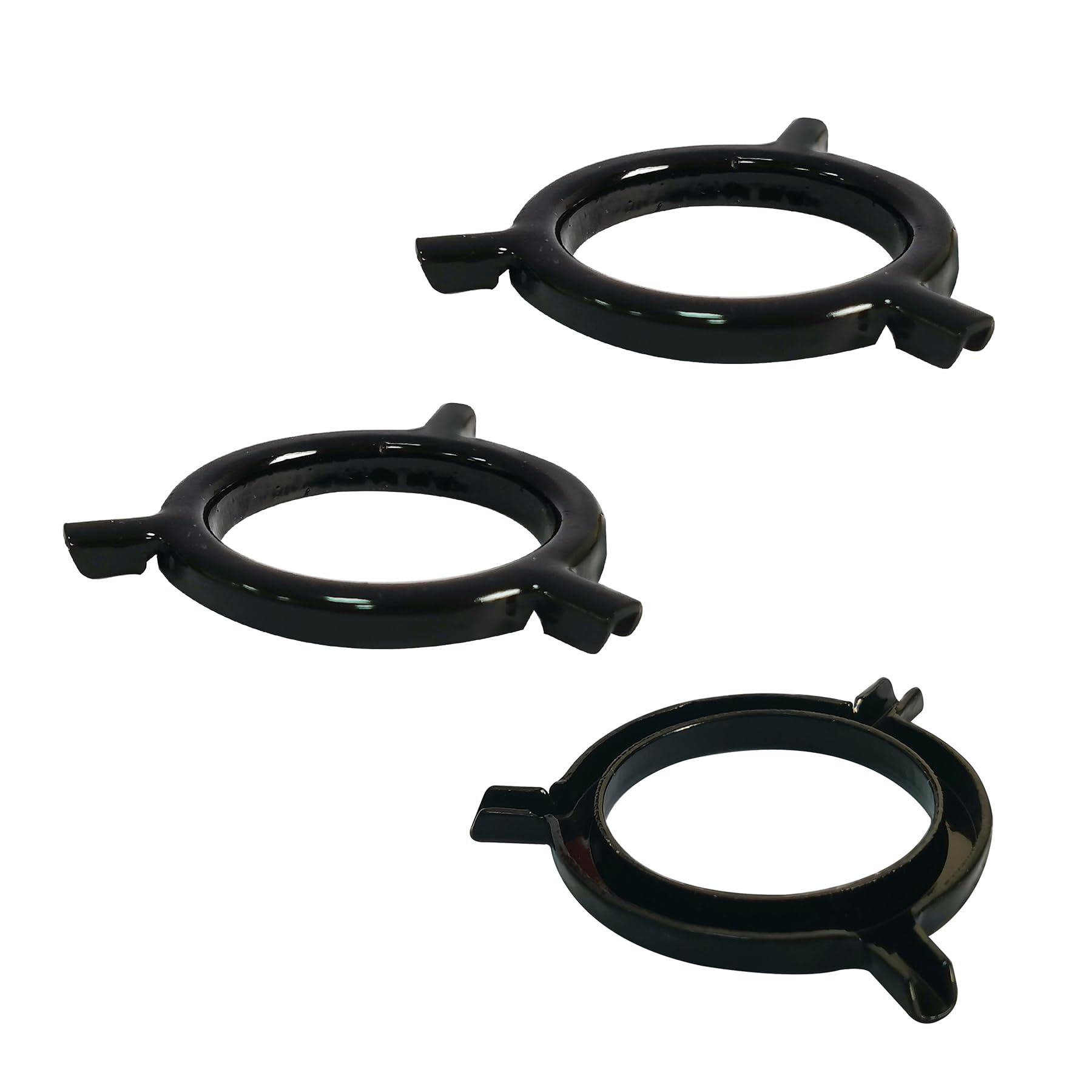 GY & CK 3-Way Slip Uno Fitter unthreaded bridge adapter fit for 11 gauge Steel wire lamp shade parts (Black)