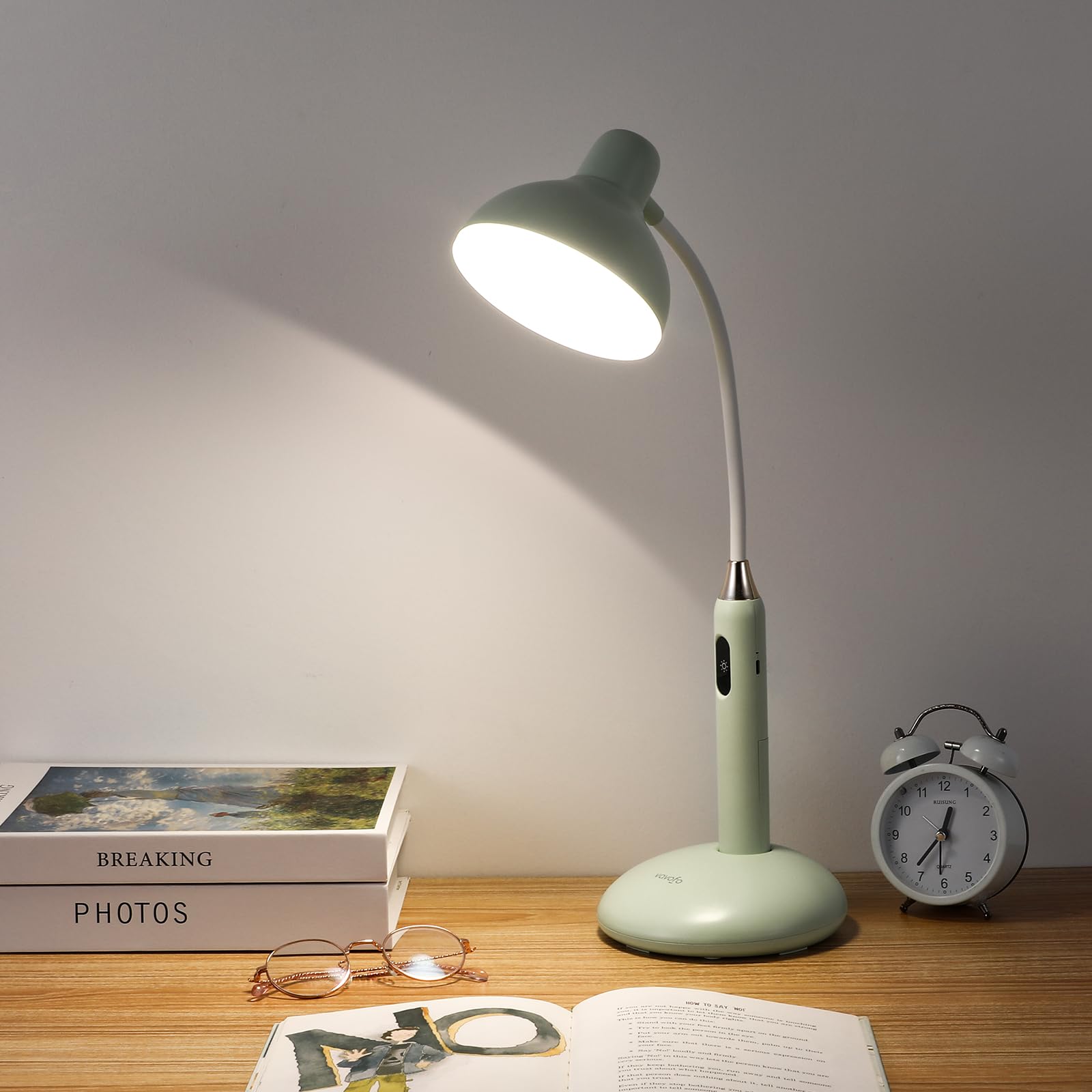 Vavofo Wireless Touch Control Desk Lamp 6781-2700-7000K Color Temperature, 700Lm, Eye-Caring Led Desk Light With Usb-C Charging,
