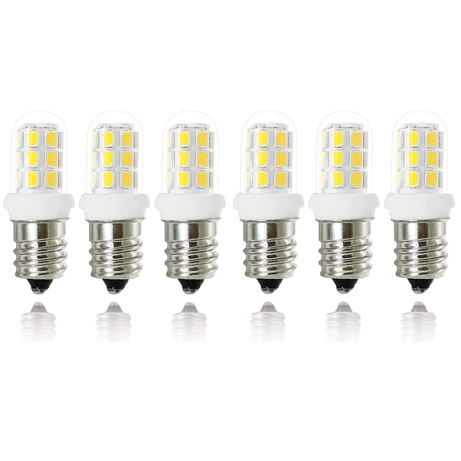 G Mgy Oled E12 Led Bulbs 2W 6000K, 15W Replacement For Salt Lamps & Chandeliers,