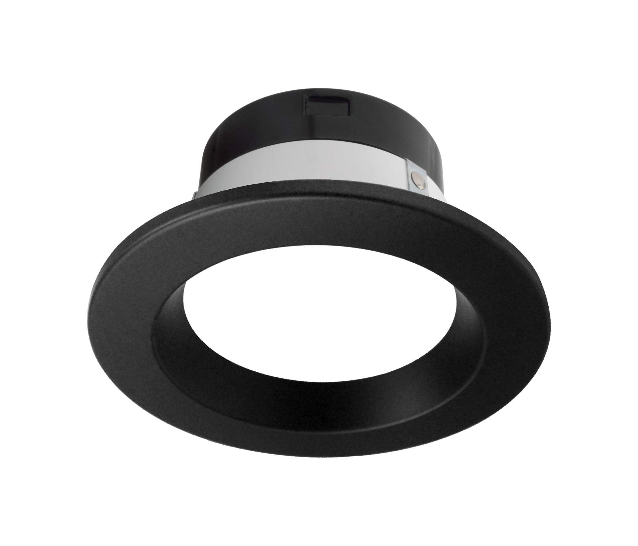 NICOR Lighting DLR4506120S-BK DLR4 Selectable CCT Downlight, 4, Black