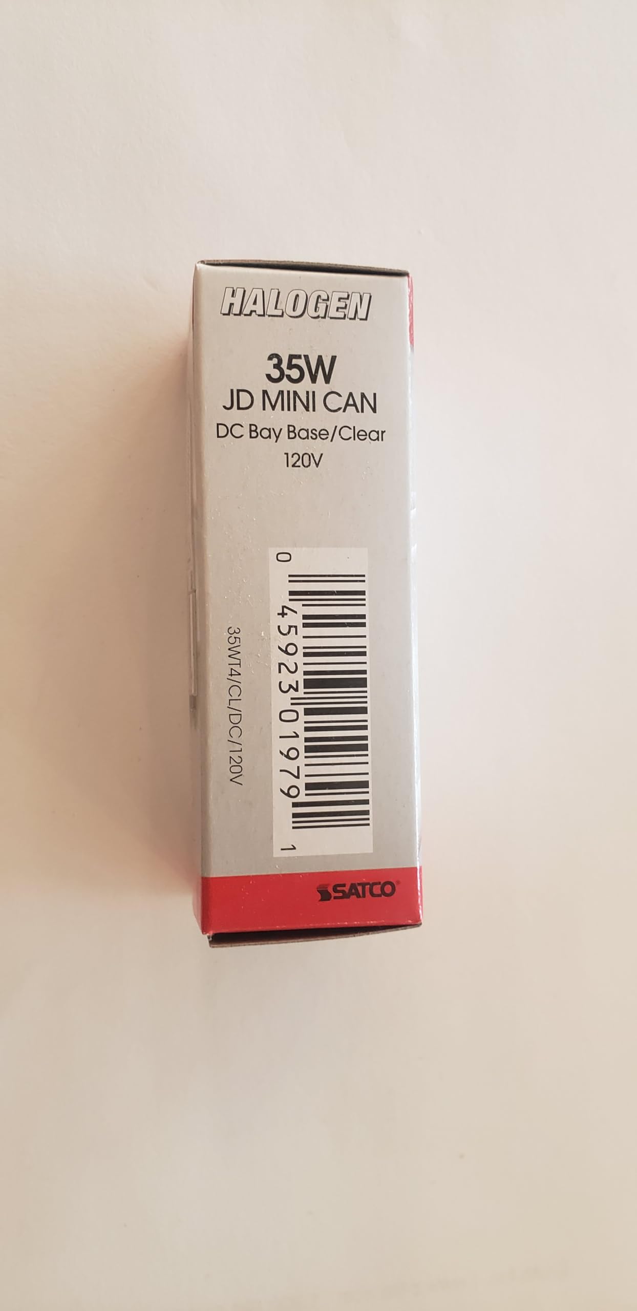 Satco S1979 120V 35-Watt T4 Dc Bayonet Base Light Bulb, Clear, 1.8 X 1.8 X 2.1 Inches