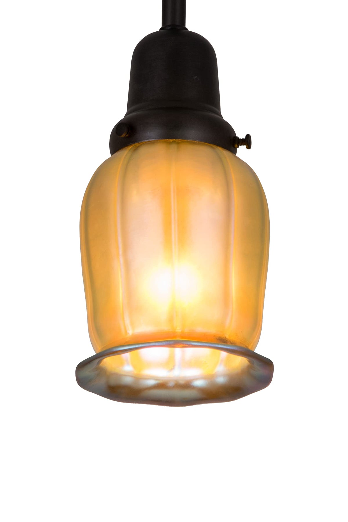 Meyda Lighting 4&quot; W Revival Chelsea Favrile Pendant