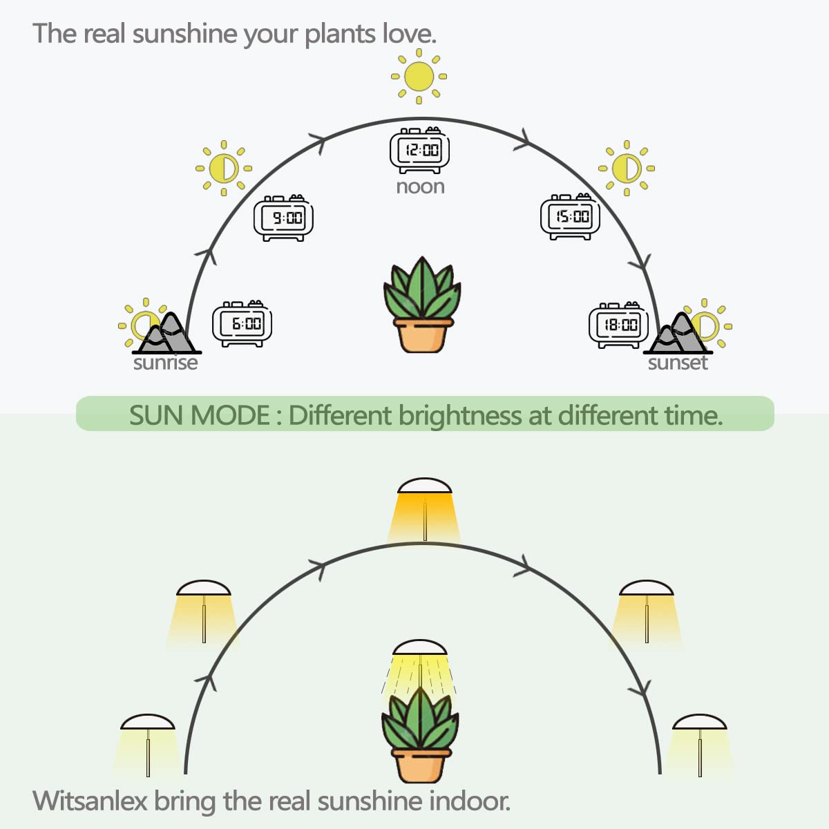 Led Grow Lights For Indoor Plants, Smart Usb Small Full Spectrum Plant Lights With Remote, Height Adjustable, Auto On/Off Timer,