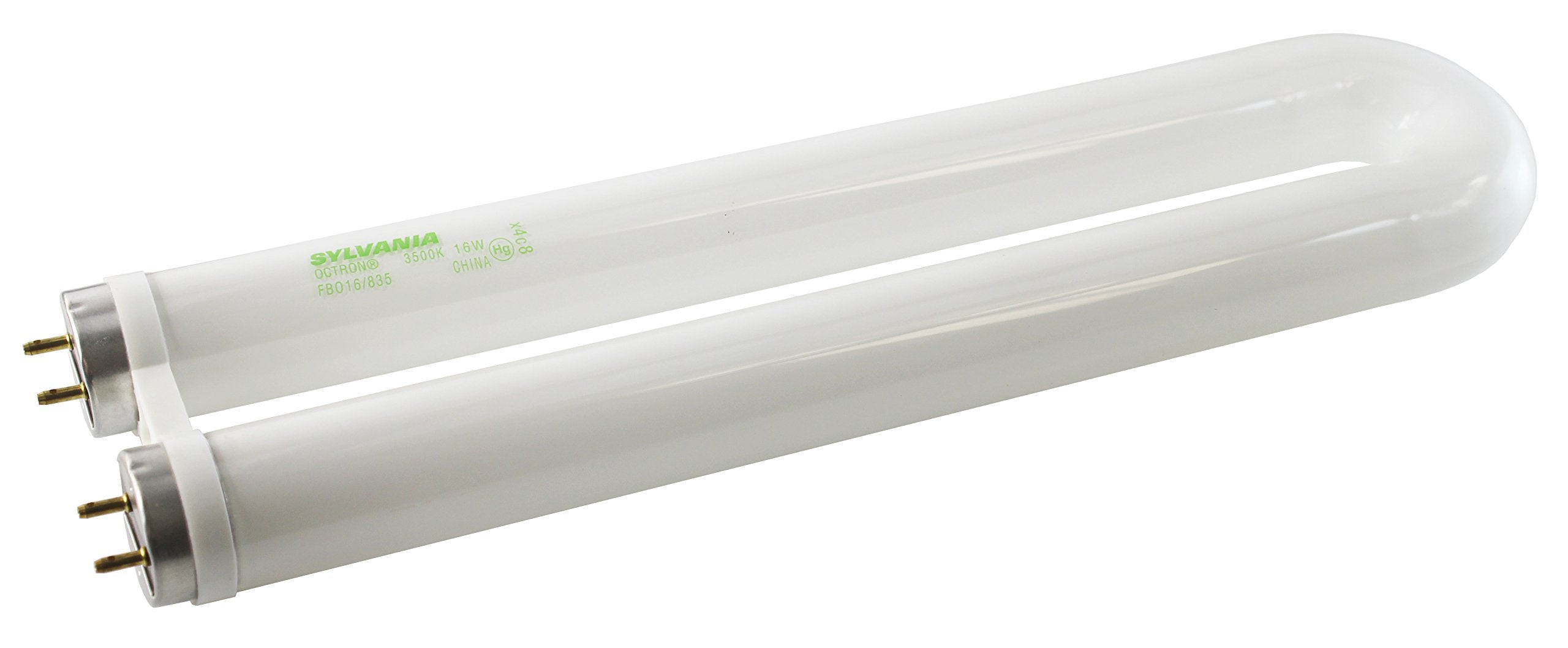 OSRAM Sylvania FBO16/835 U Shaped T8 Fluorescent Tube Light Bulb, Glass, Model 046135218354