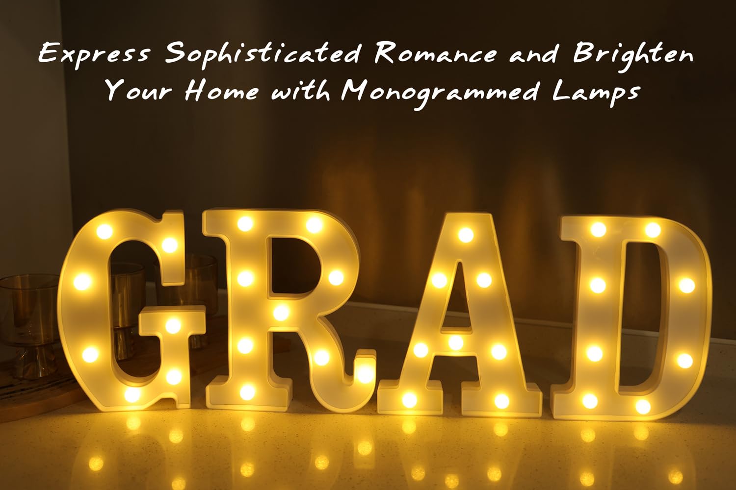 IFDGCTK LED Letter Lights, Decorative Battery-Powered Marquee Letters, Warm Light-R, 26 Alphabet Letters for Home Decor and Parties