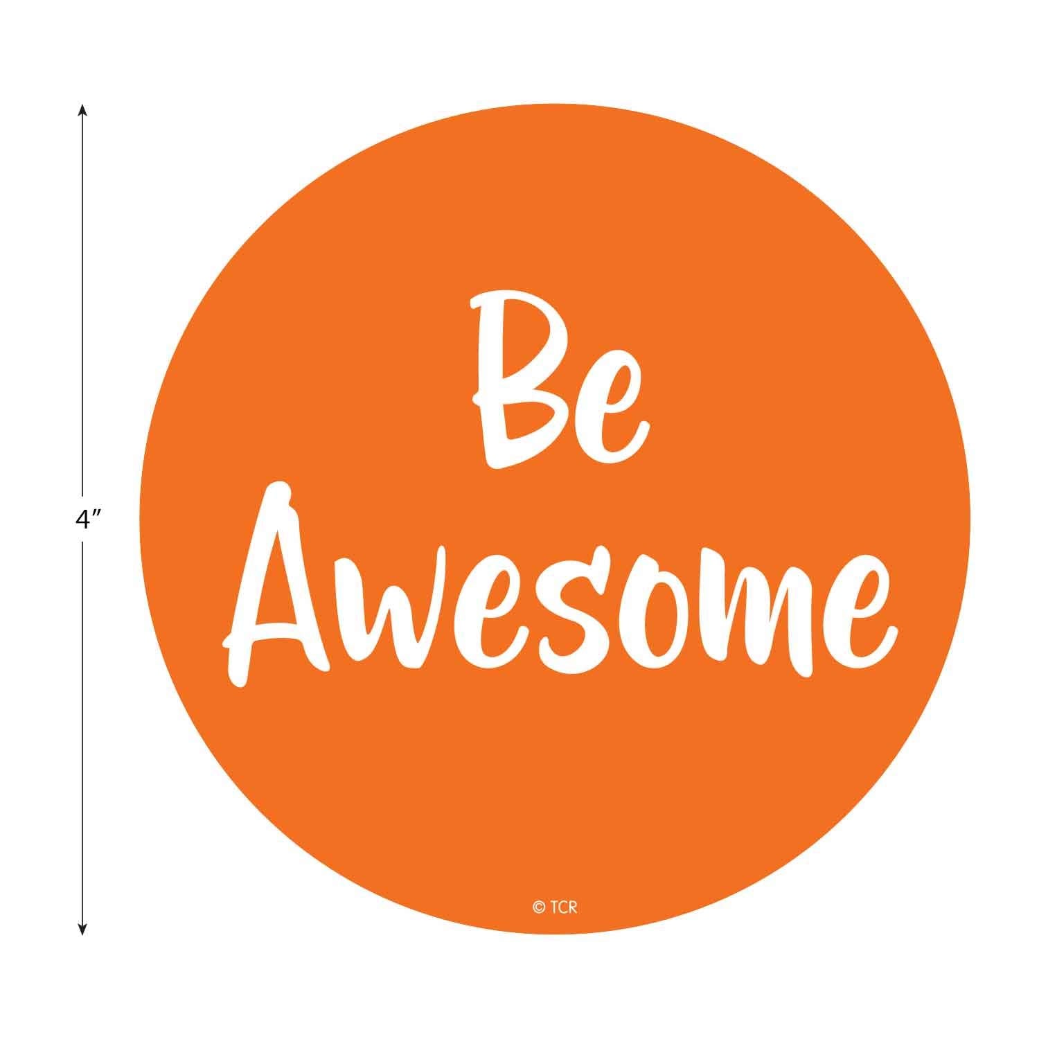 Teacher Created Resources Spot On Floor Markers - Positive Sayings, 4" Plastic, Model TCR77509, Pack of 1