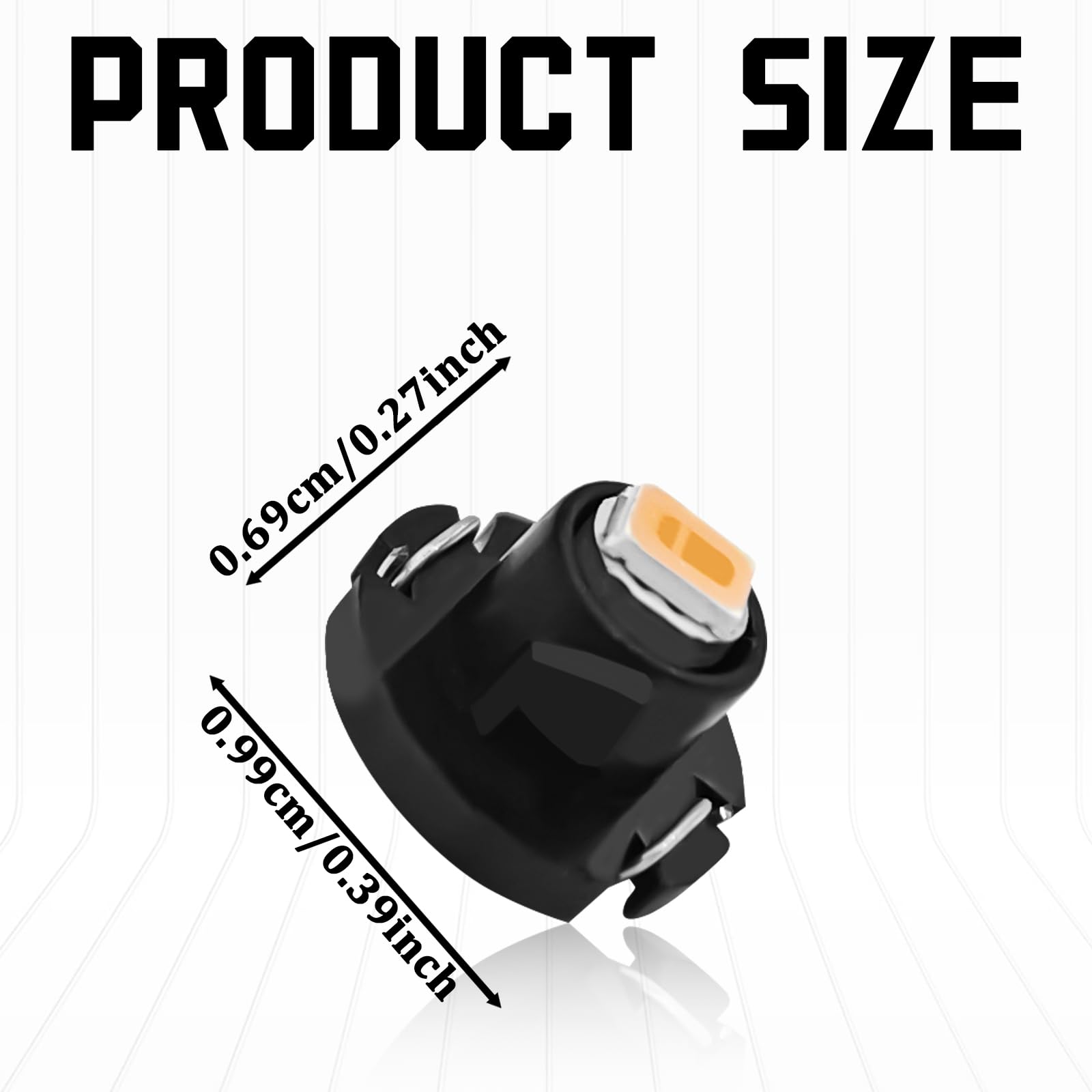 SamWinGear 10PCS T4.2 LED Bulb Car Interior Lights, T4 Bulbs Dash Light 12V IP65 3030 SMD Chip Instrument Desk Lamp Indicator Li