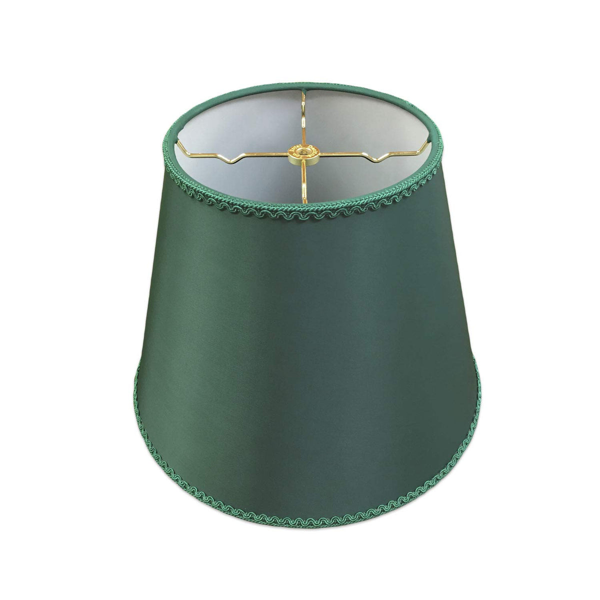 Royal Designs, Inc. Designer Empire Hardback Shade with Elegant Trim, HB-645-14GRE-1, Green, 8 x 14 x 11