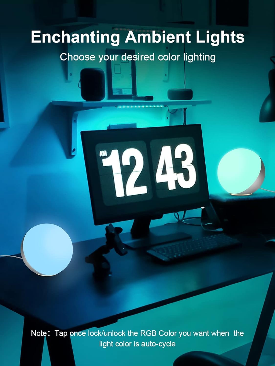 Easemo Bedside Lamp For Bedroom, Led Touch Lamp With Charger, Dimmable Bedside Lamp With Warm & White Light, Multicolor Night Li