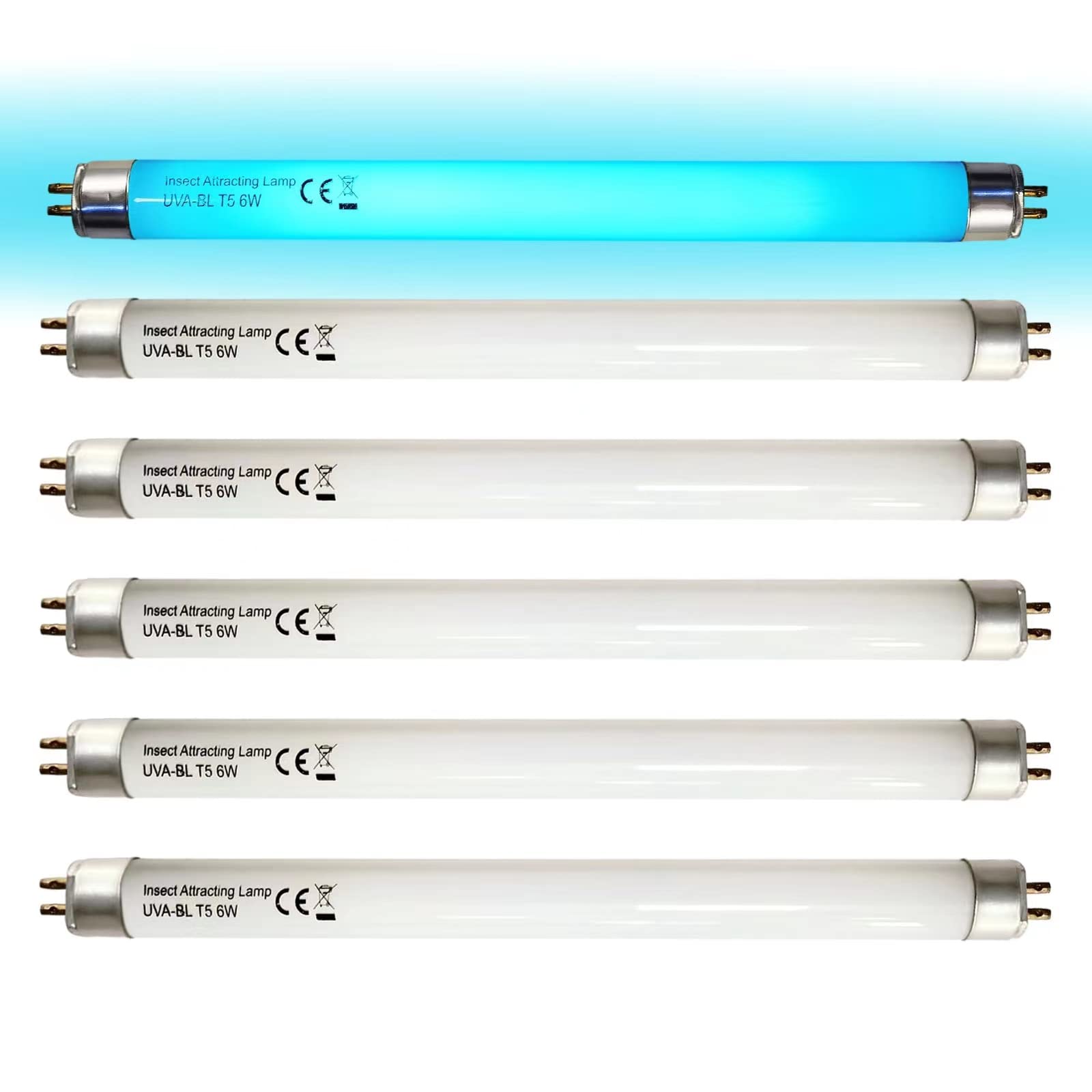Celiwace 6W T5 Replacement Bulb Fluorescent Light Tube F6T5/BL 9 Inches White for DynaTrap DT2000XL, DT2000XLP