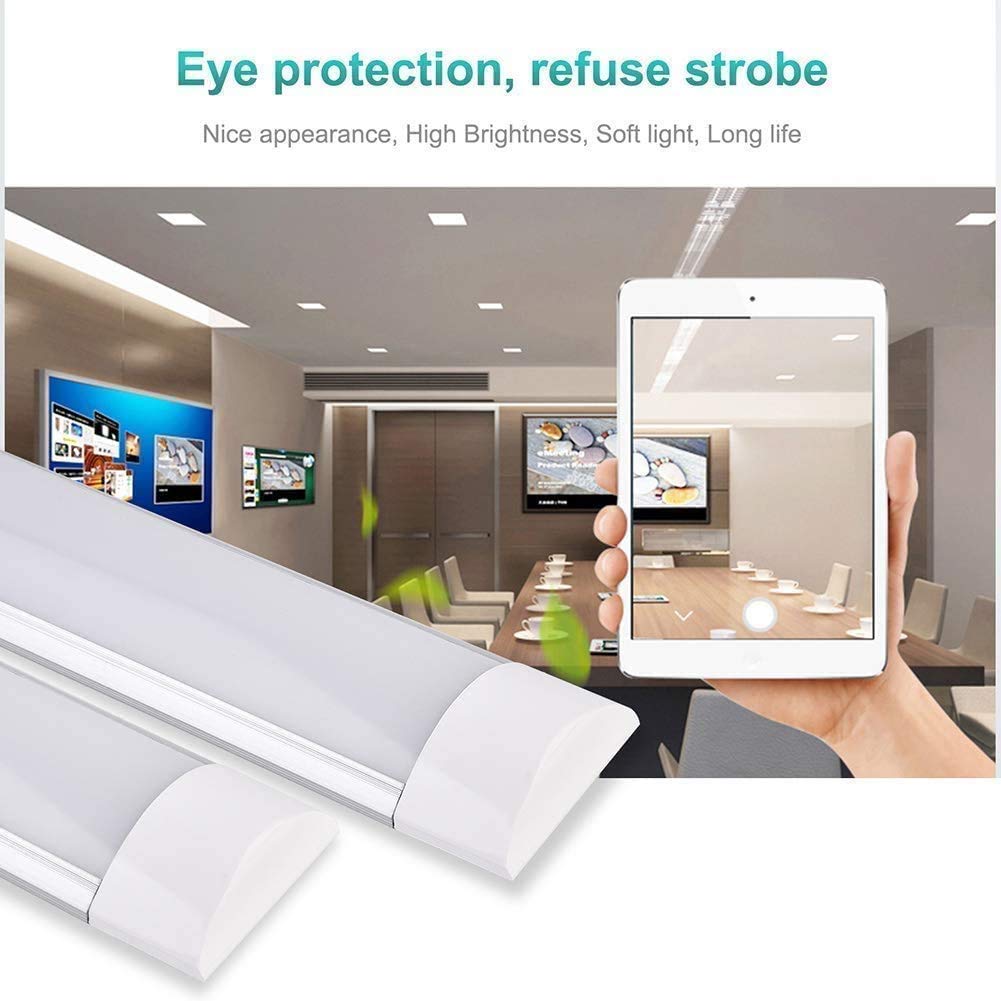 Sararoom 10Pcs 4Ft Led Shop Light Fixture, 40W 4800Lm Cold White For Garage & Office