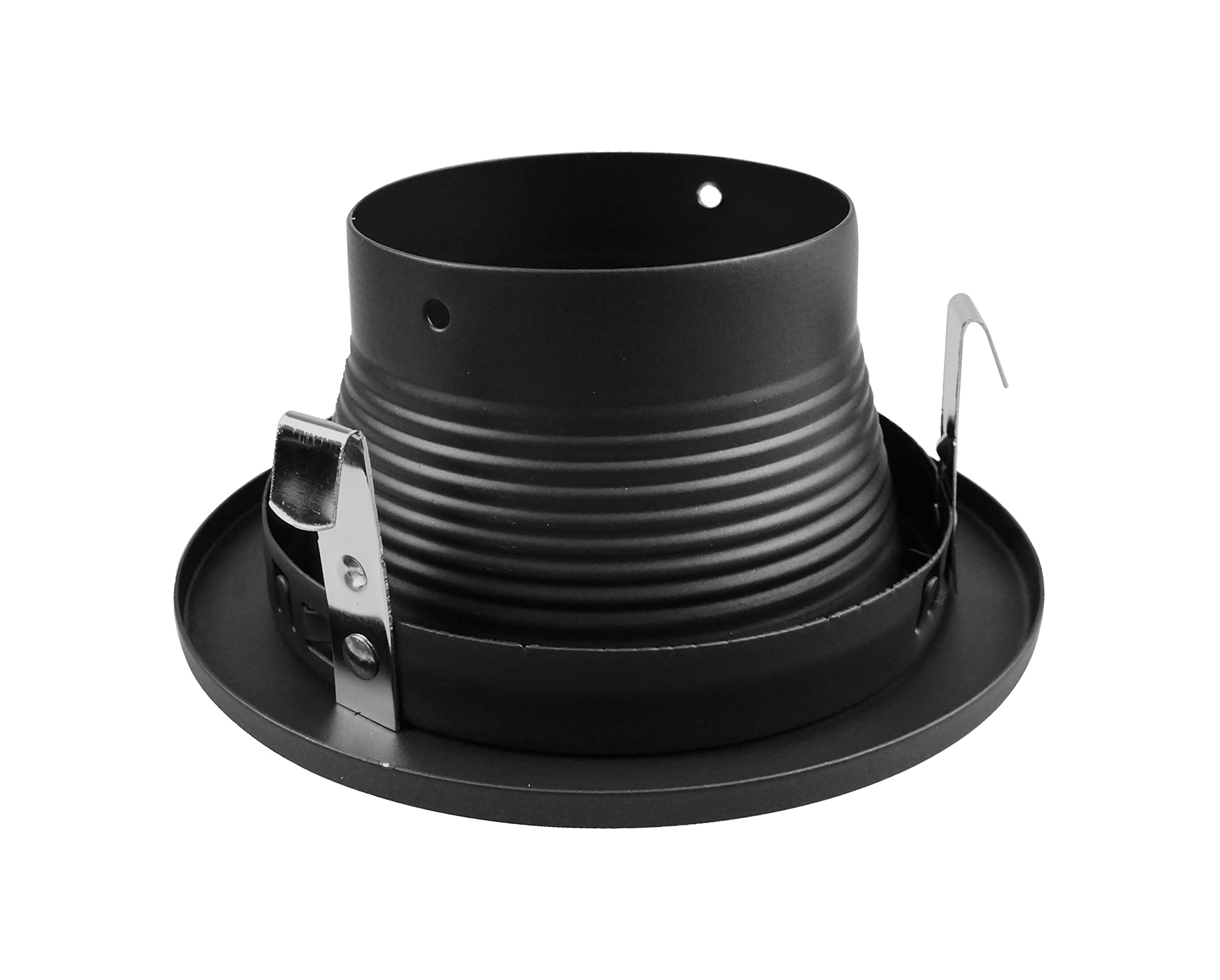 Nicor Lighting 4 Inch Black Recessed Baffle Trim For Mr16 Bulb (14002Bk)