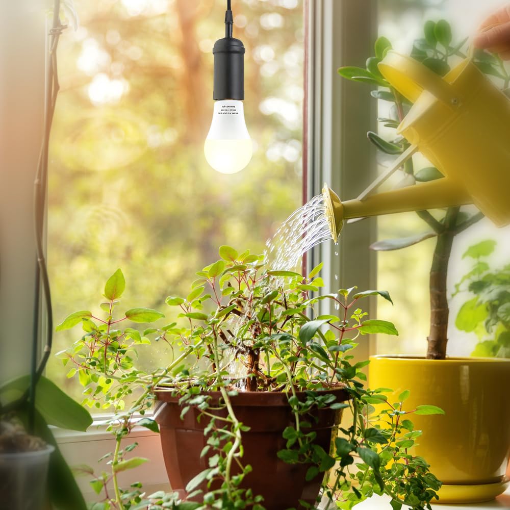 mfxmf 6 Pack LED Grow Light Bulbs, Full Spectrum 9W E26, Replaces up to 100W, Ideal for Indoor Plants & Hydroponics