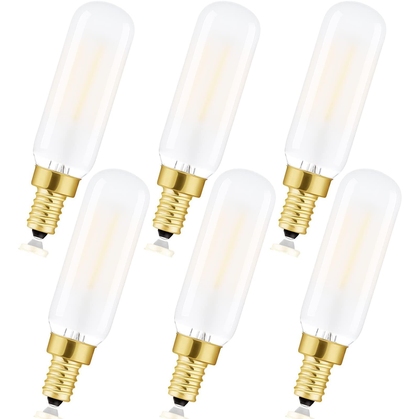 E12 Frosted Led Bulb Dimmable 6W Equal 60W Led Candelabra Bulb Daylight 4000K Clear T6 T25 E12 Edison Bulb For Ceiling Fan Light