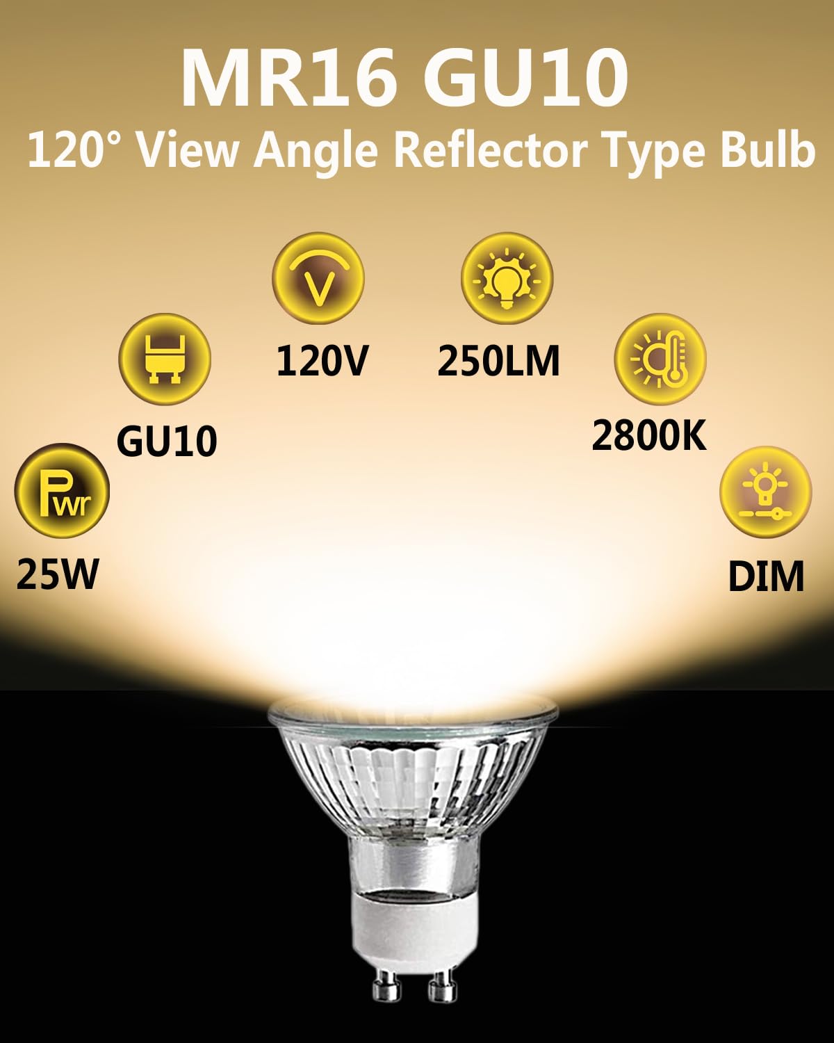 Snnalosses 25W GU10 Halogen Bulb for Candle Warmers, Warm White, 3-Pack, Wax Material