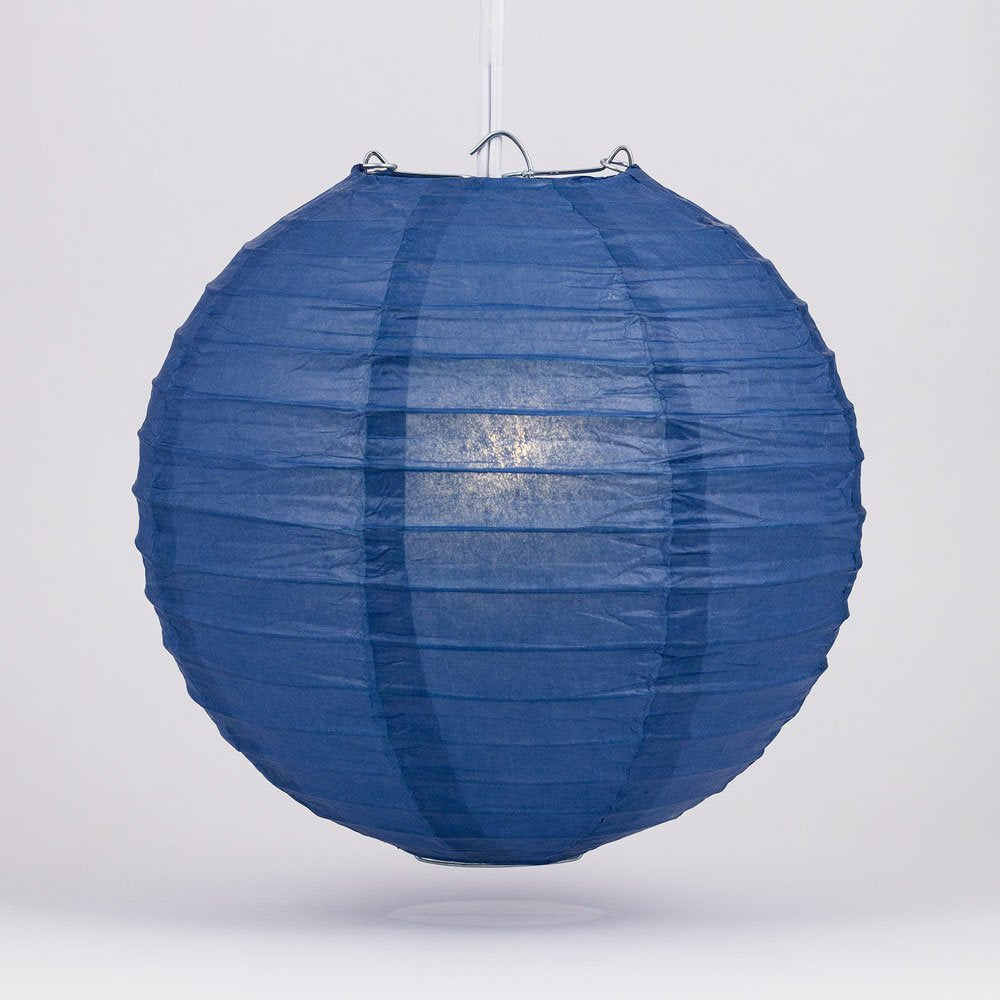 Luna Bazaar Premium Chinese/Japanese Paper Lantern Lamp Shade For Home Decor And Wedding Decorations (16-Inch, Parallel Ribbed, 
