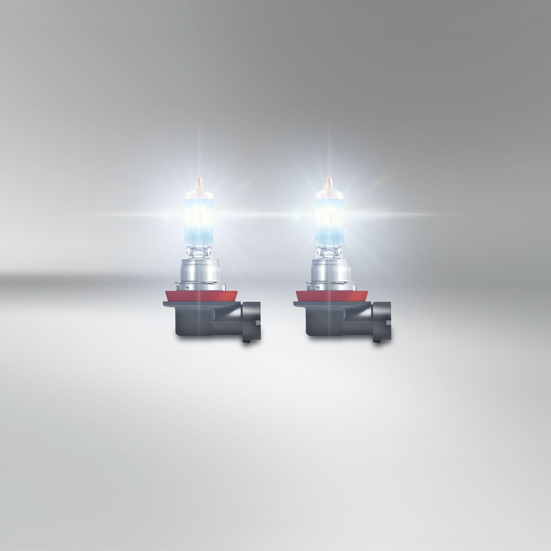 OSRAM H11 NIGHT BREAKER Halogen Headlight Lamps - 220% Brighter, 2-Pack, White/Dark Grey Heather, Model 64211NB220-2HB