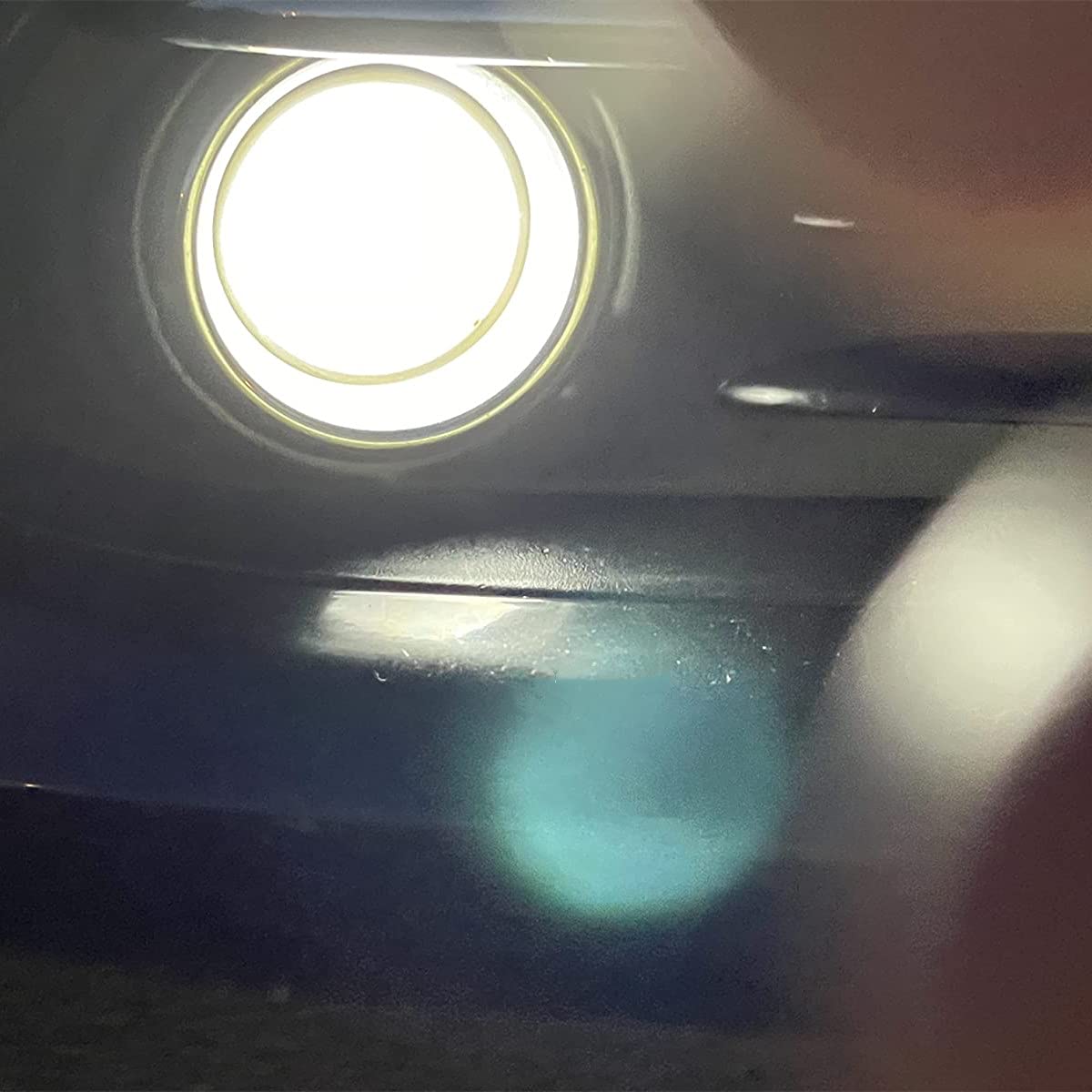 Alla Lighting Super Bright H10 9145 LED Fog Lights Bulbs, 6000K Xenon White 2800lm PY20D Base 9140 9155 5730 33-SMD 12V Fog Ligh