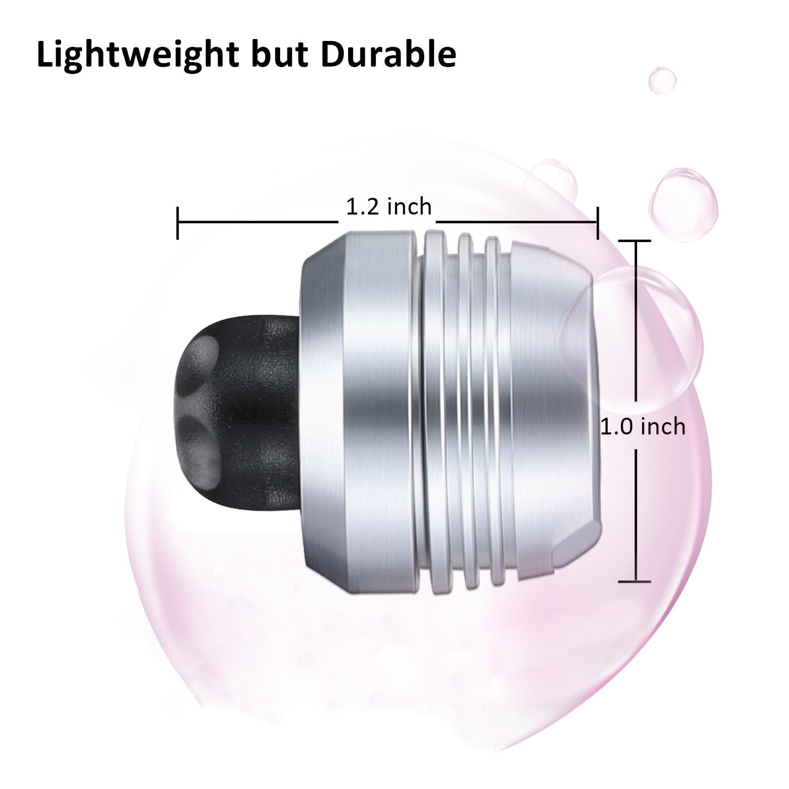 RAHAN Rechargeable Headlights for Shoes, 2pcs Waterproof Wearable Lights, 3 Light Modes, Silver, Model: Headlights for Croc-s