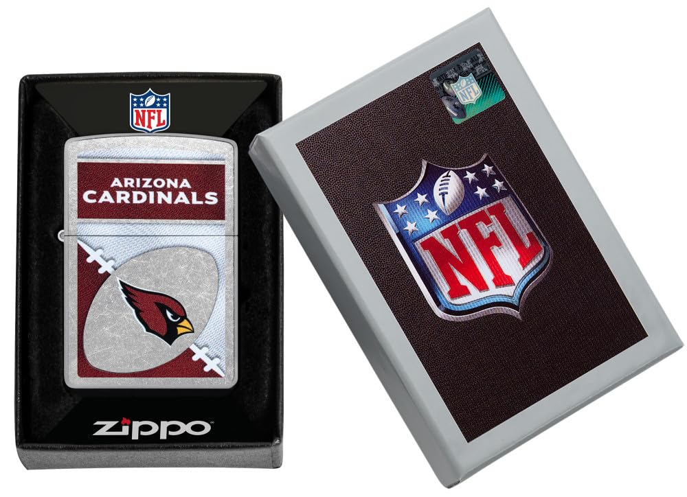 Zippo Nfl Arizona Cardinals Street Chrome Pocket Lighter