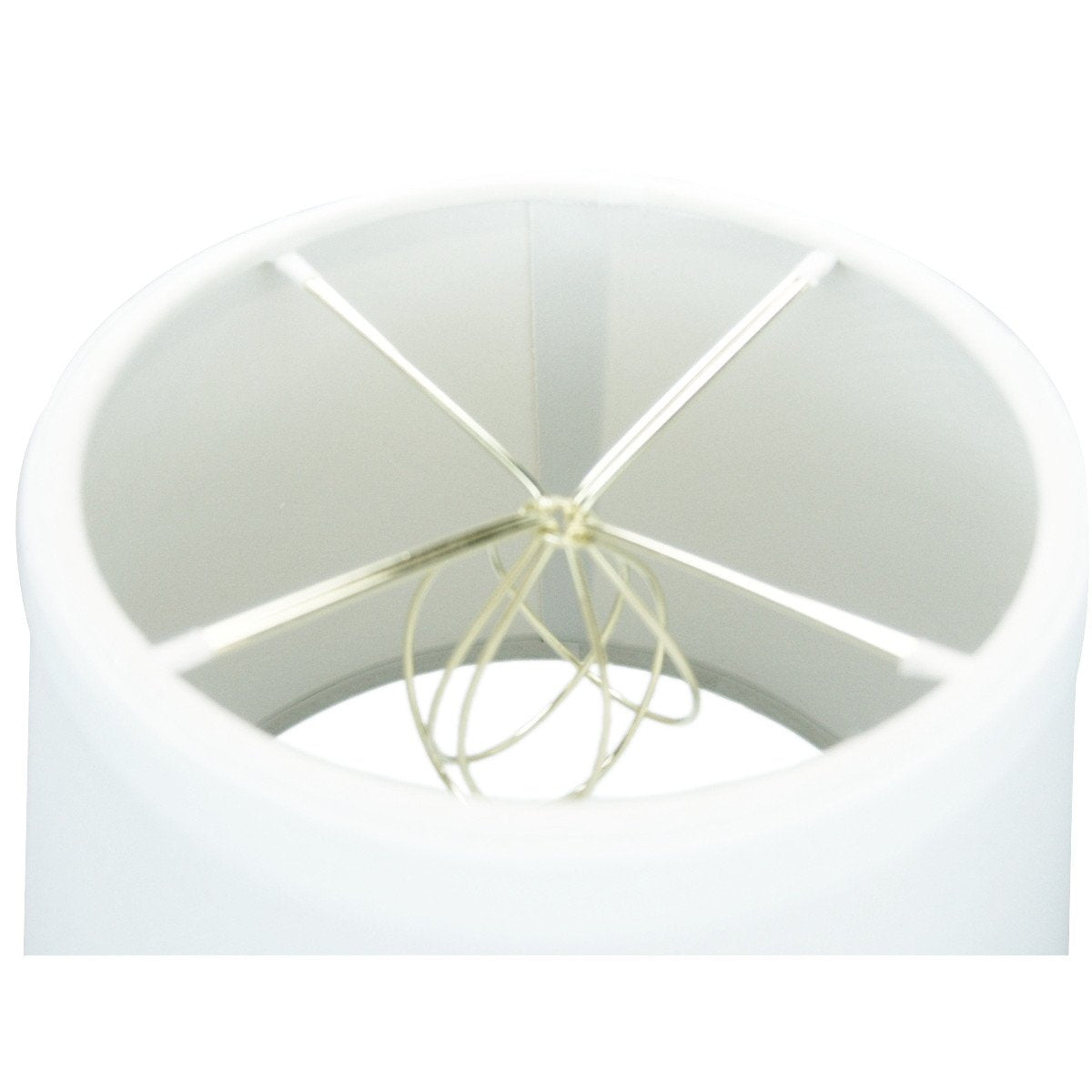 5X8X7 Empire Hardback White Linen Edison Clip-On Lampshade - Perfect For Small Table Lamps, Desk Lamps, And Accent Lights -Small