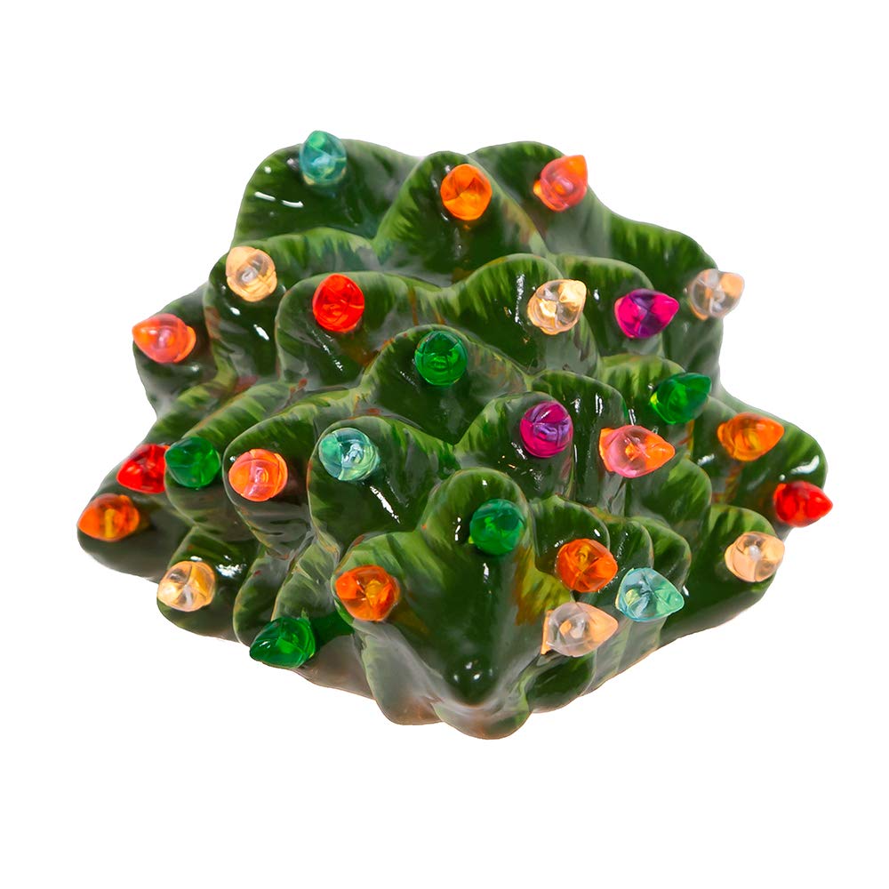 Kurt S. Adler 6-Inch Ceramic Green Tree Night Light