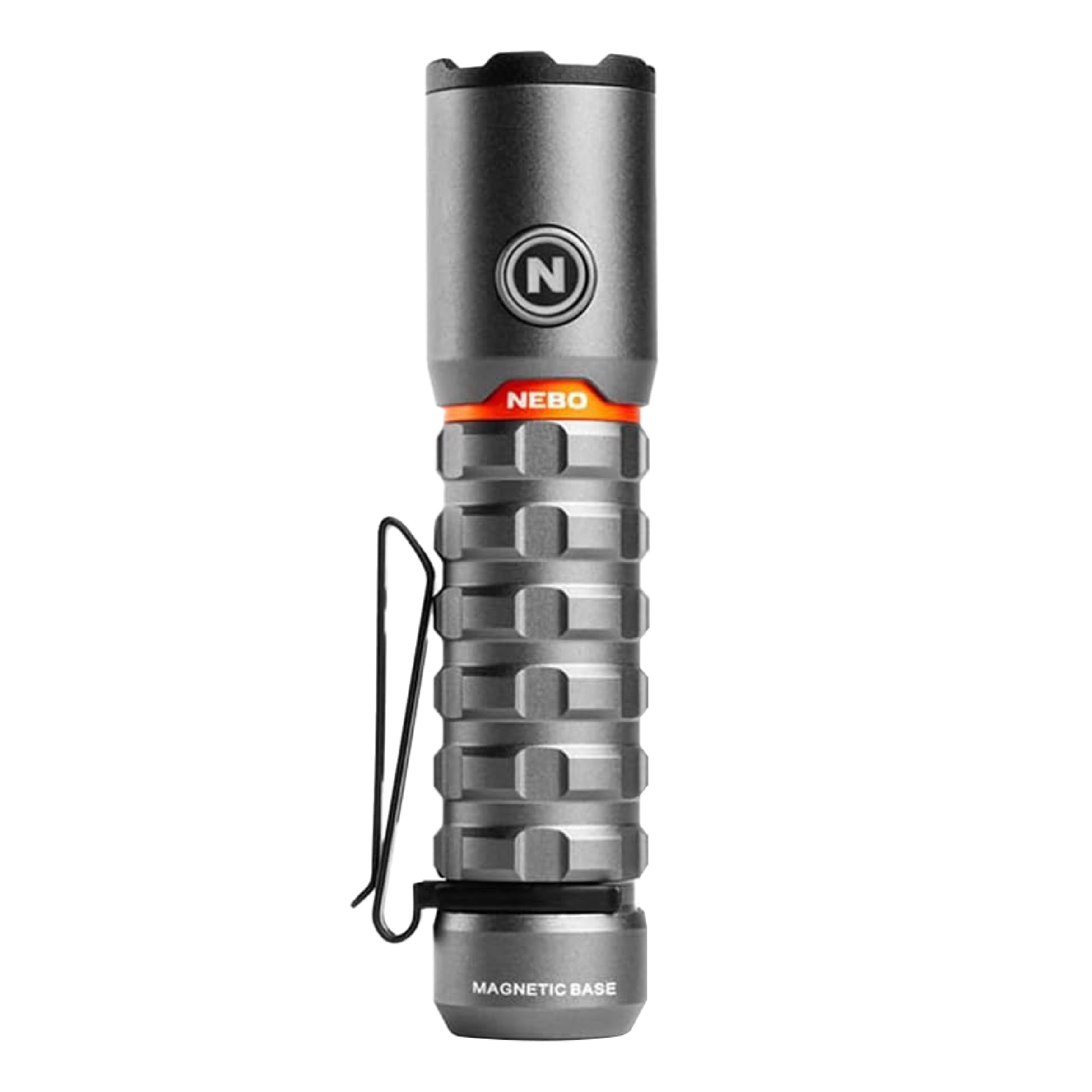 NEBO Torchy 2K 2,000 Lumen LED USB Rechargeable Torch - Up to 30 Hours, 5 Light Modes, Water Resistant, Steel Belt Clip, Mag Doc