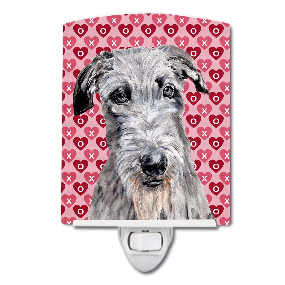 Carolines Treasures Ceramic Night Light, Scottish Deerhound Design, 6x4x3in, UL-Certified, Multicolor