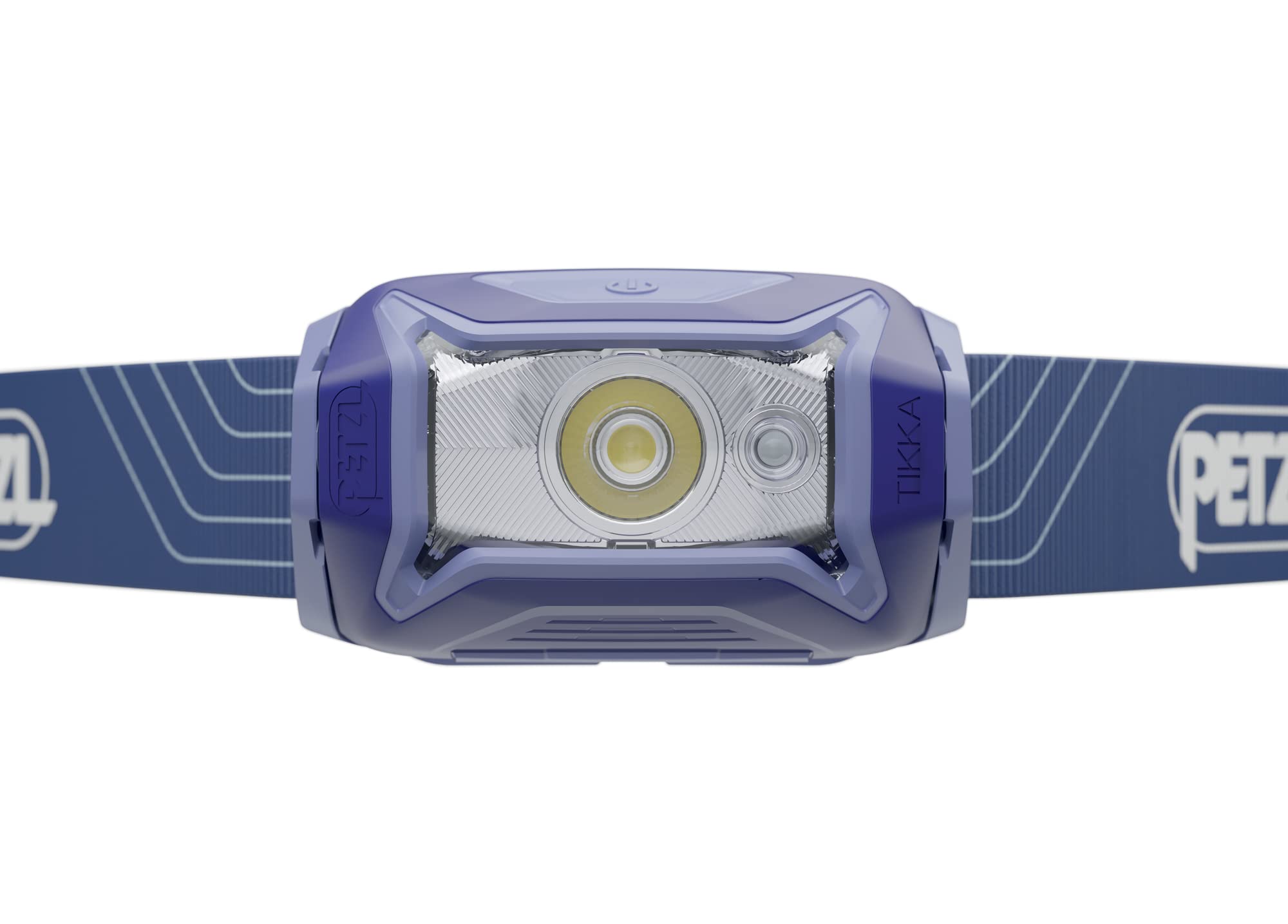 Petzl Tikka Headlamp - Compact 350 Lumen Light With Red Lighting, For Hiking, Climbing, Running, And Camping - Blue