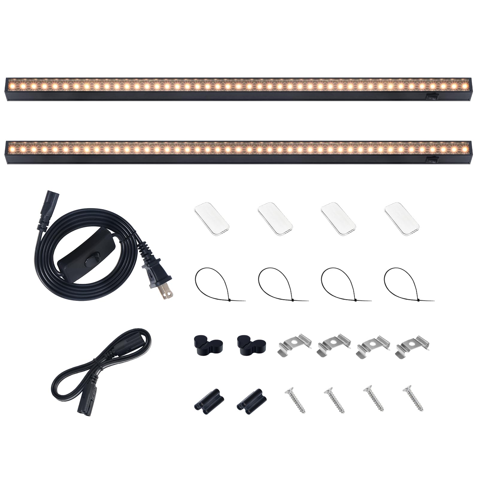 Barrina T5 Grow Lights For Indoor Plants, 2Ft 20W (2 X 10W), Black Cover Plant Growing Lamp With Magnetic Installation, Full Spe