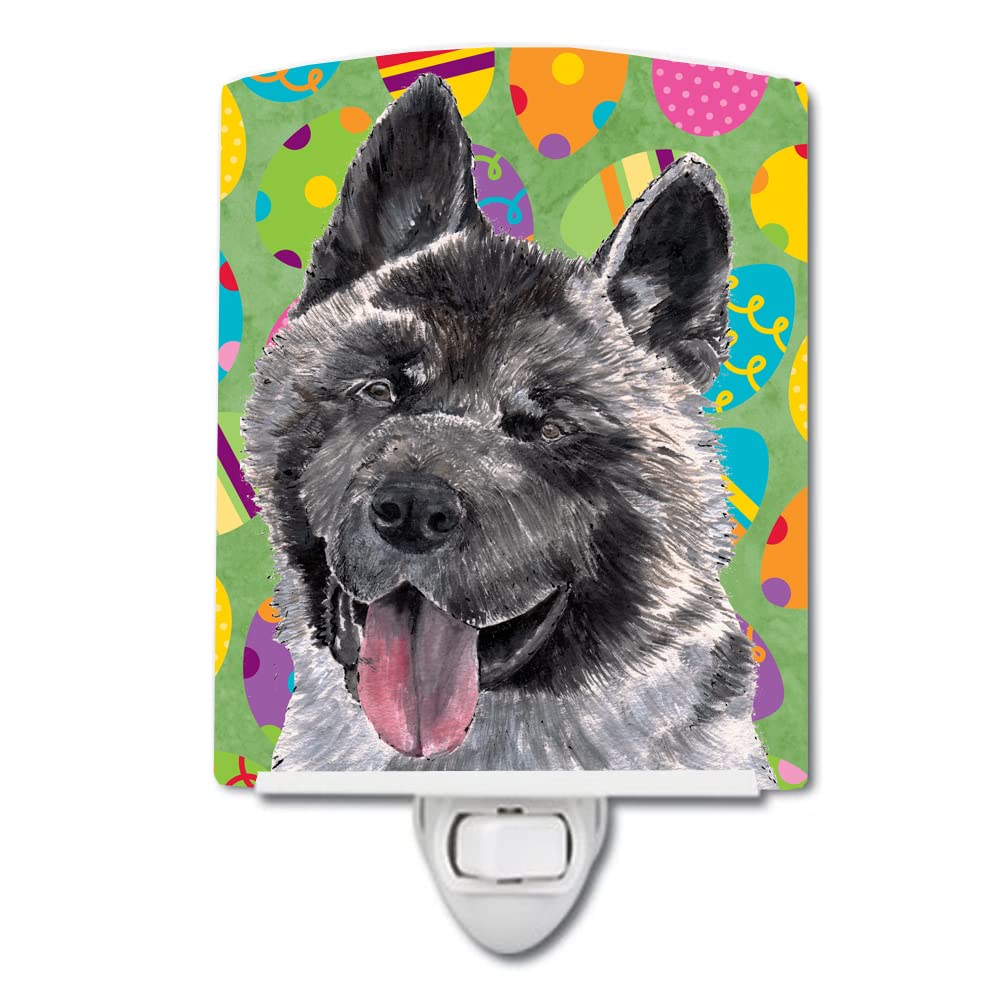 Carolines Treasures Akita Ceramic Night Light, UL-Certified, 6x4x3in, Multicolor, Model SC9488CNL