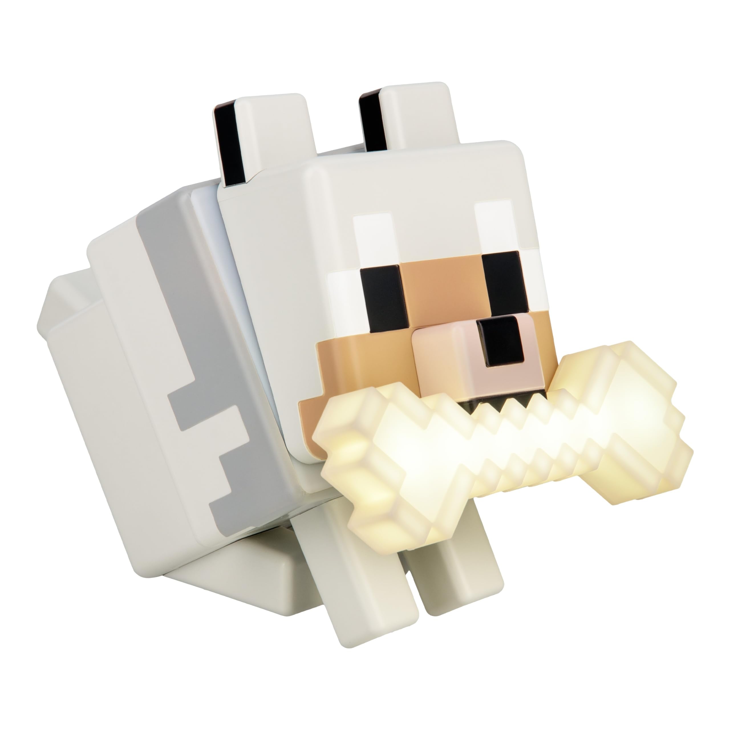 Paladone Minecraft Wolf GloBuddies 3D Colour Changing Light, Officially Licensed LED Night Lamp, Tap to Change Colour, Gaming Me