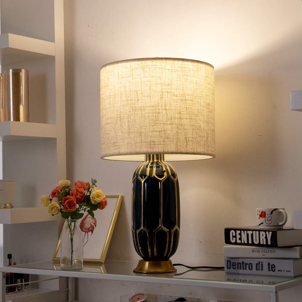 Wellmet Lampshade - 16X16X12 Linen Fabric Drum Shade, Assembly Required, Classic Modern Style, Model Ds-Tls